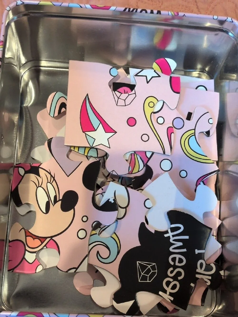 Disney Minnie Mouse Puzzle And Lunch Box